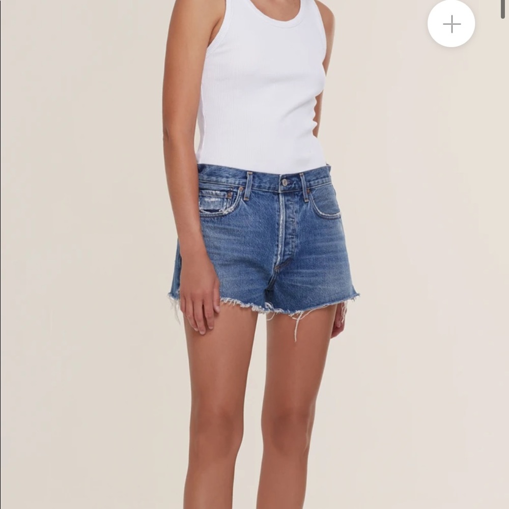 Agolde parker shorts in lowkey size 25